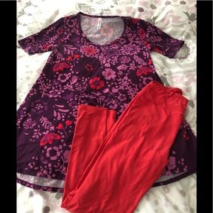 NWOT LuLaRoe Perfect Top & Matching Leggings